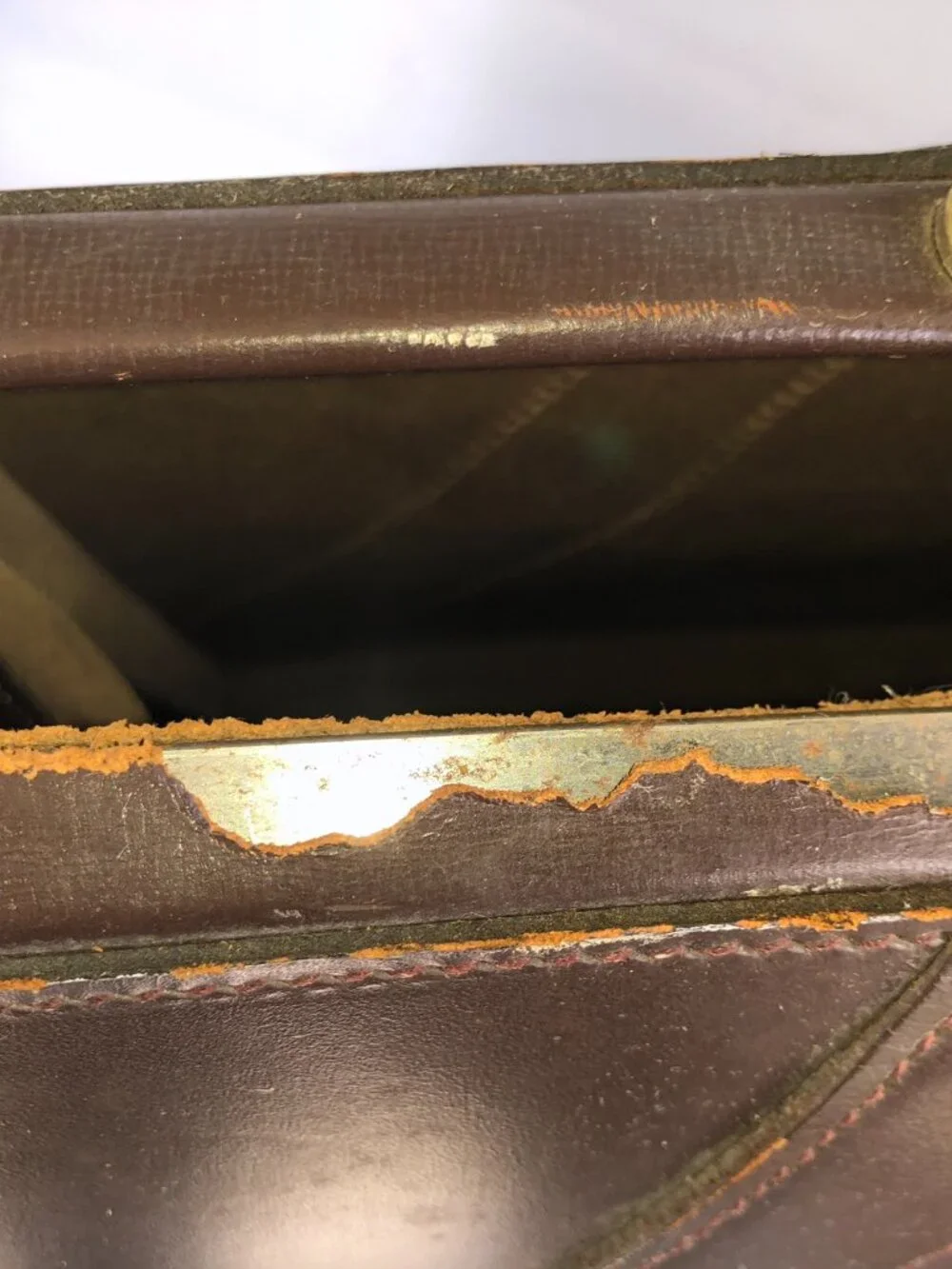 Vintage Hugo Bosca Leather Briefcase U.S. Property